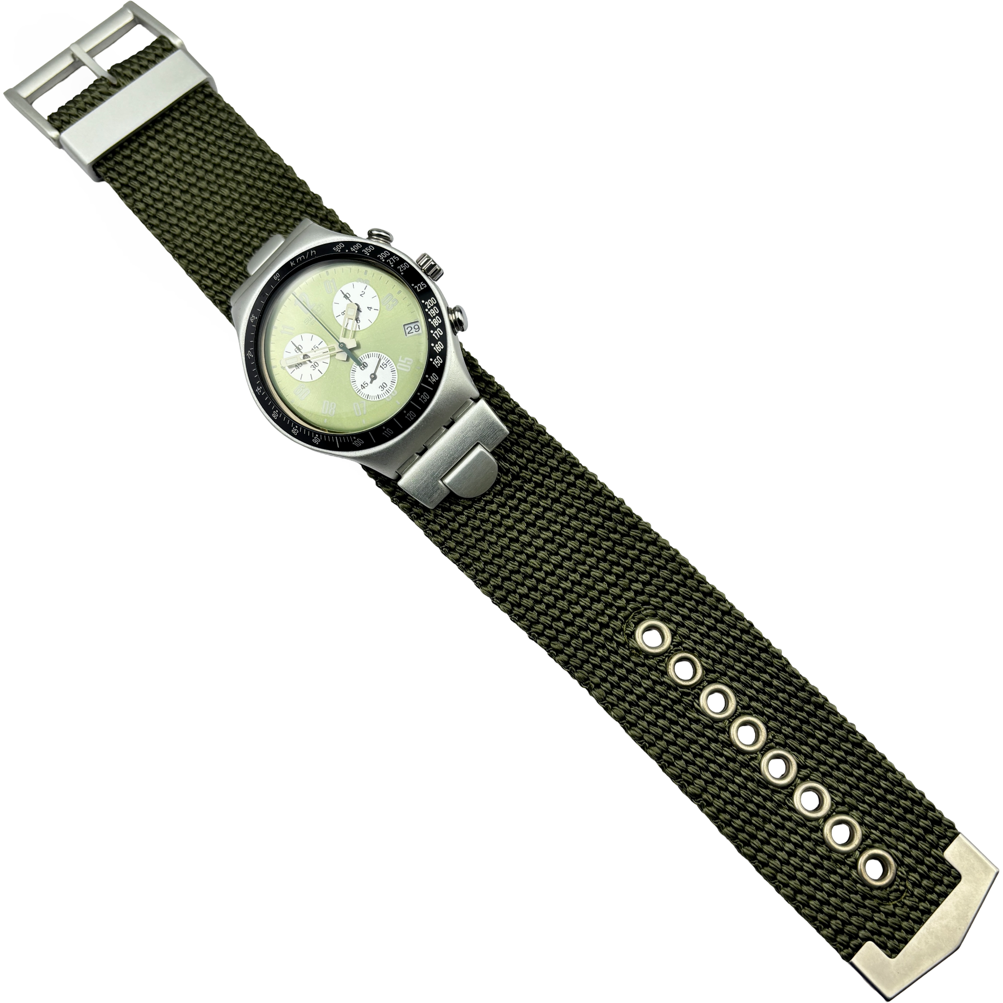 Swatch Irony Chrono – Bravely (YCS4018) mit Box & Papieren - NOS