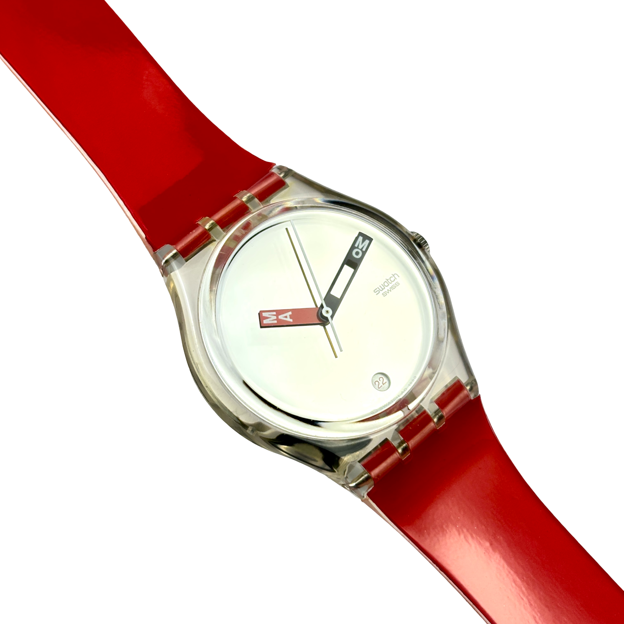 Swatch Gent – MOMA Red (GZ406D) mit Box & Papieren NOS