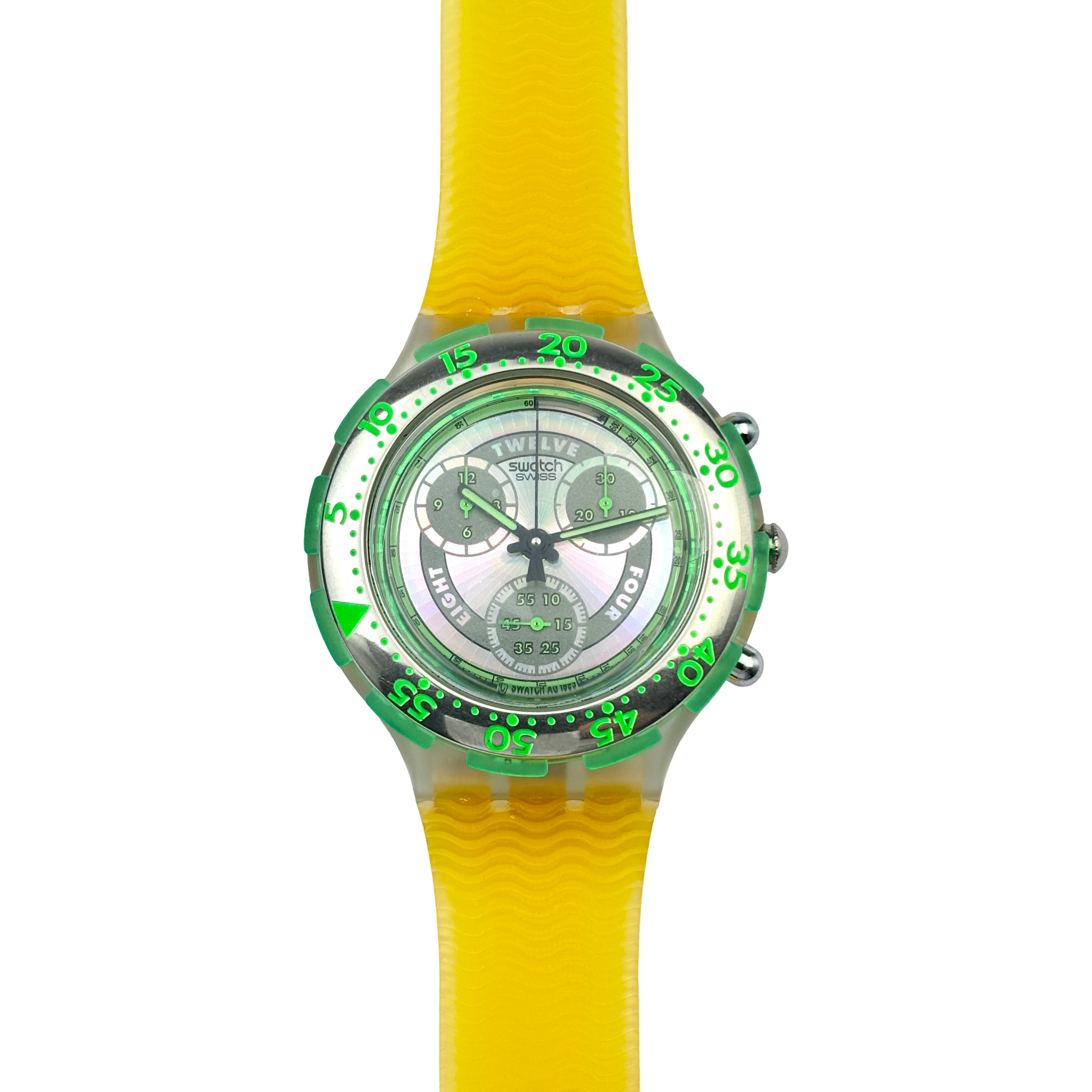 Swatch Aqua Chrono – SIRENA (SBK101) mit Box & Papieren NOS