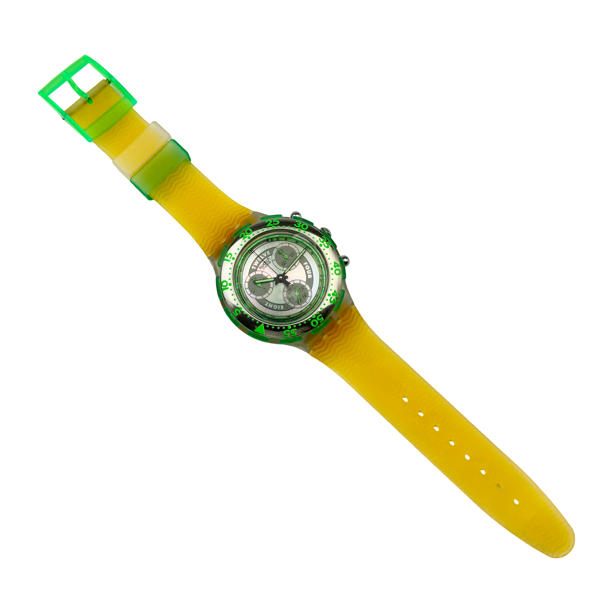 Swatch Aqua Chrono – SIRENA (SBK101) mit Box & Papieren NOS