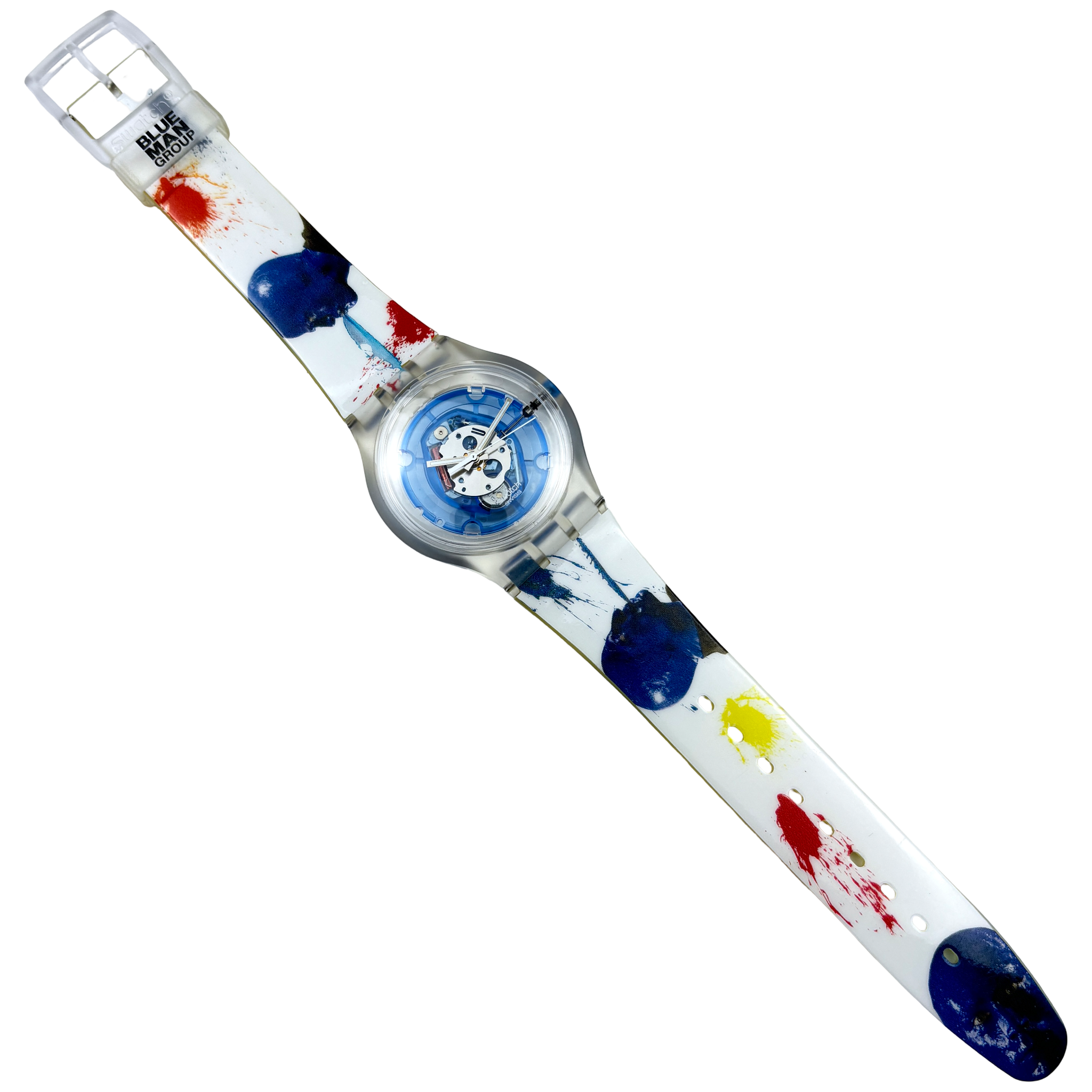 Swatch New Gent - BLUE (BLUE MAN GROUP) | SUJK104C | mit Box & Papieren | NOS
