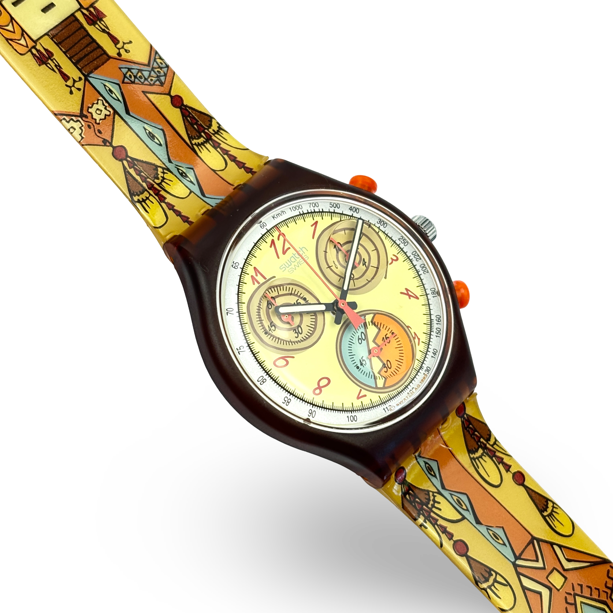 Swatch Chrono – DANCING FEATHERS | Ref: SCO100