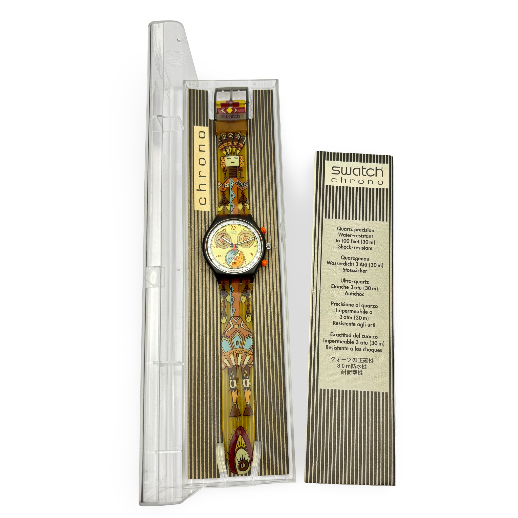 Swatch Chrono – DANCING FEATHERS | Ref: SCO100