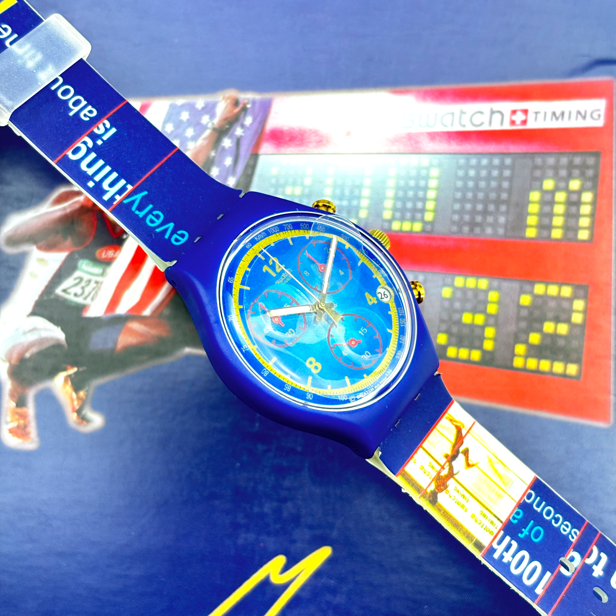 Swatch Chrono – Gold Medal - Michael Johnson Special 1997 | Ref: SCZ400 - NOS