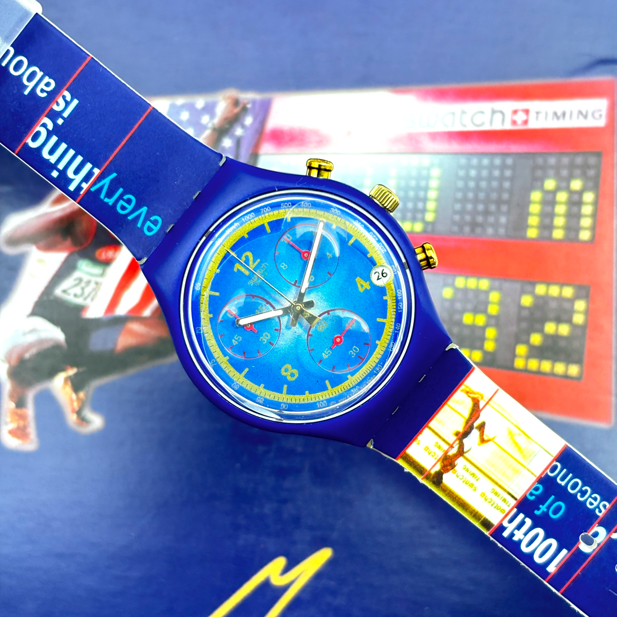 Swatch Chrono – Gold Medal - Michael Johnson Special 1997 | Ref: SCZ400 - NOS