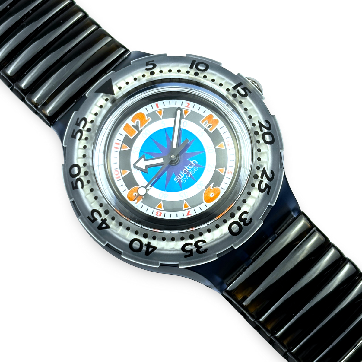 Swatch Scuba - Black Gondola - 1994 | Ref: SDM100 - Full Set - NOS