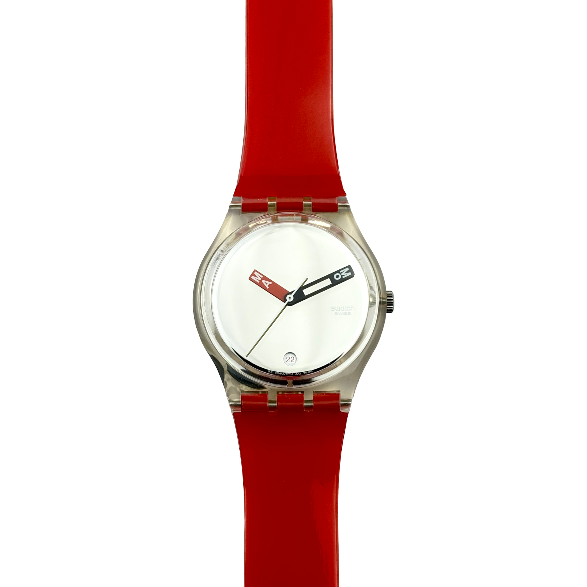 Swatch Gent – MOMA Red (GZ406D) mit Box & Papieren NOS