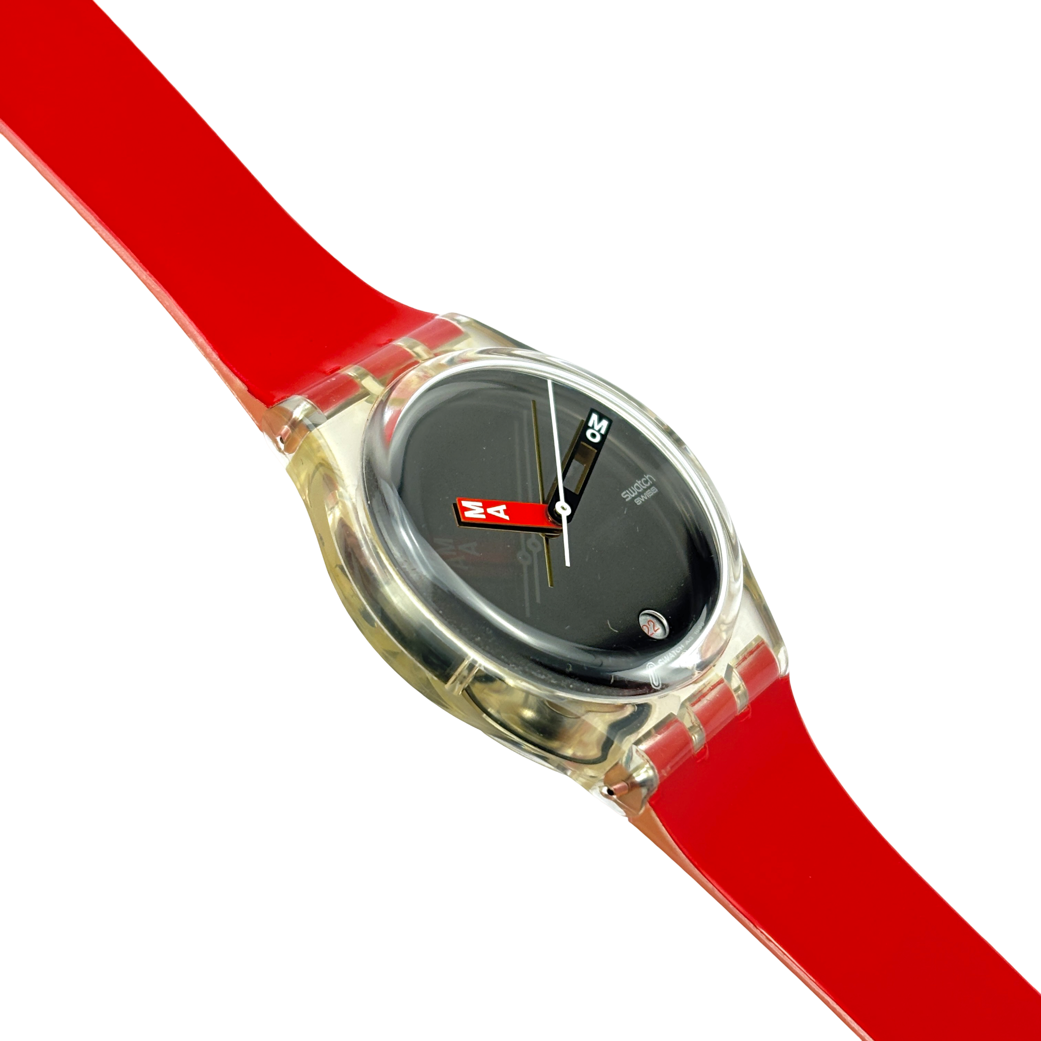 Swatch Gent – MOMA Red (GZ406D) mit Box & Papieren NOS