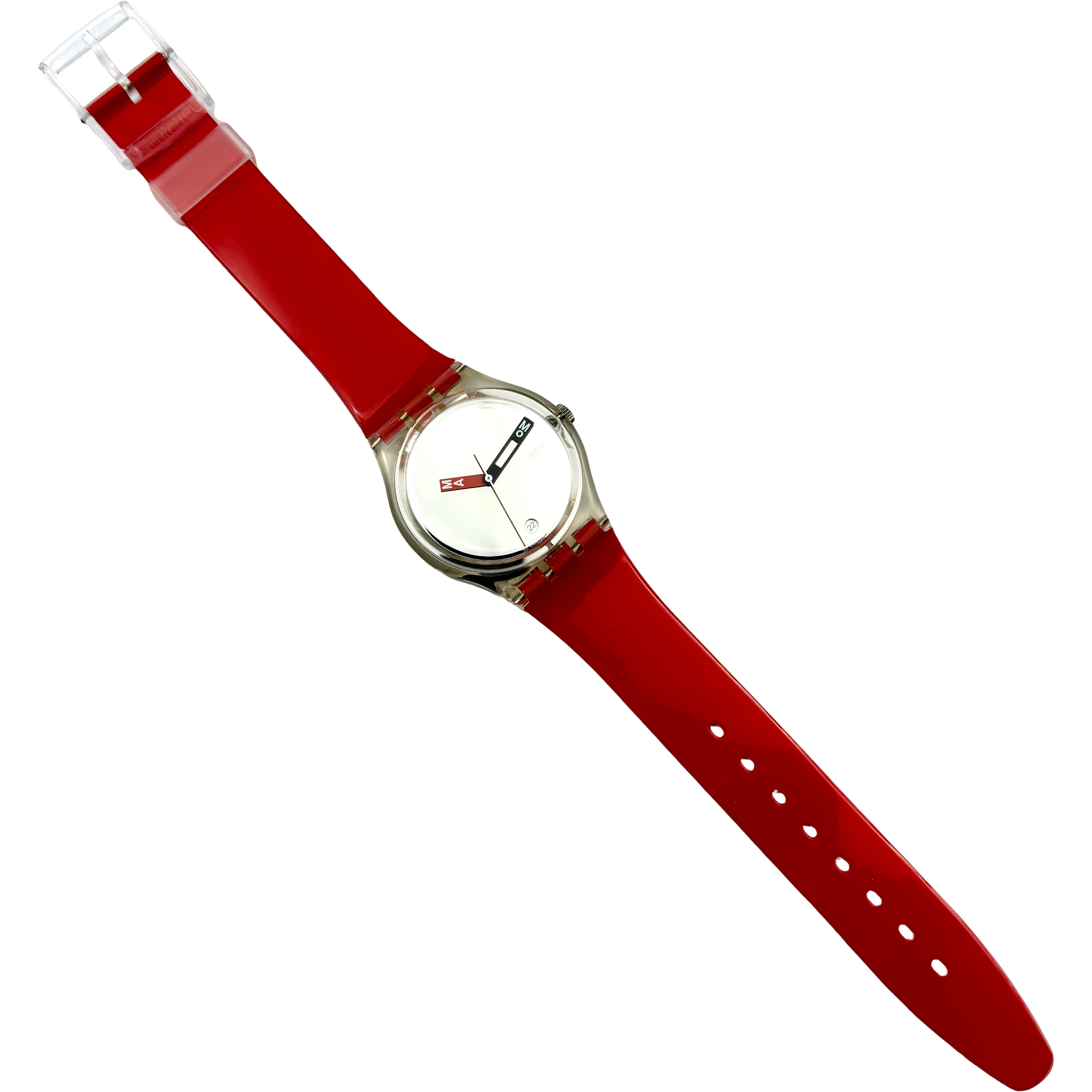 Swatch Gent – MOMA Red (GZ406D) mit Box & Papieren NOS
