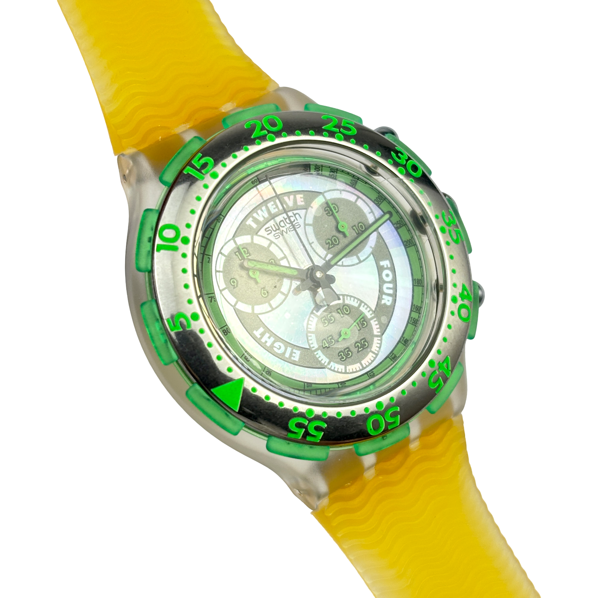Swatch Aqua Chrono – SIRENA (SBK101) mit Box & Papieren NOS