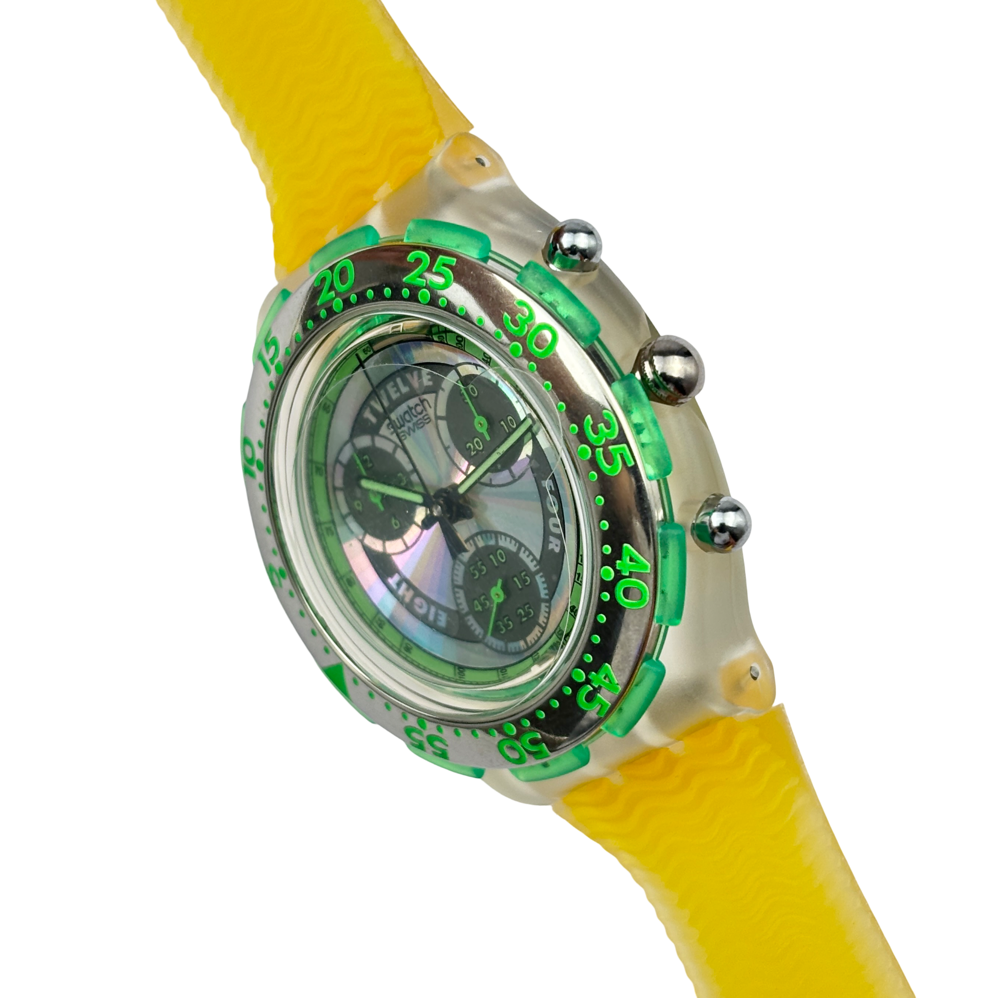 Swatch Aqua Chrono – SIRENA (SBK101) mit Box & Papieren NOS