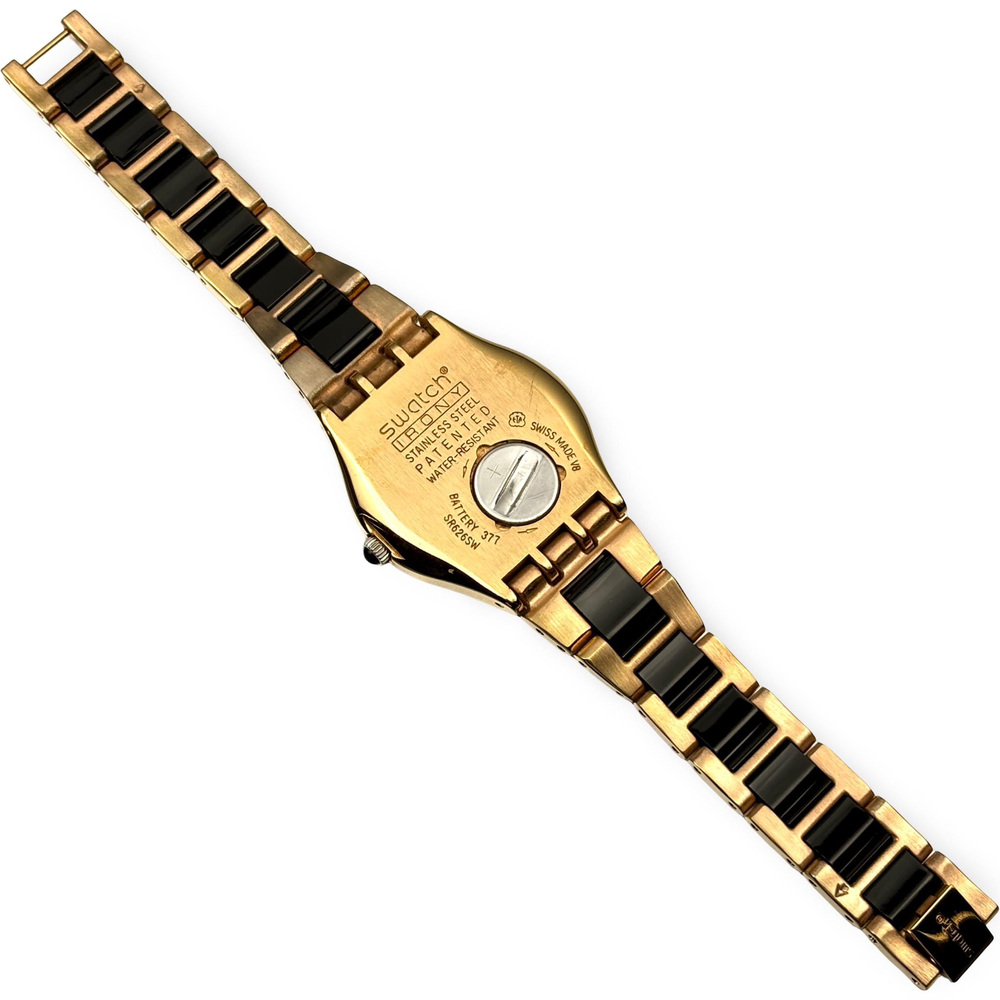 Swatch Irony Medium – YELLOW PEARL BLACK | Ref: YLG124G