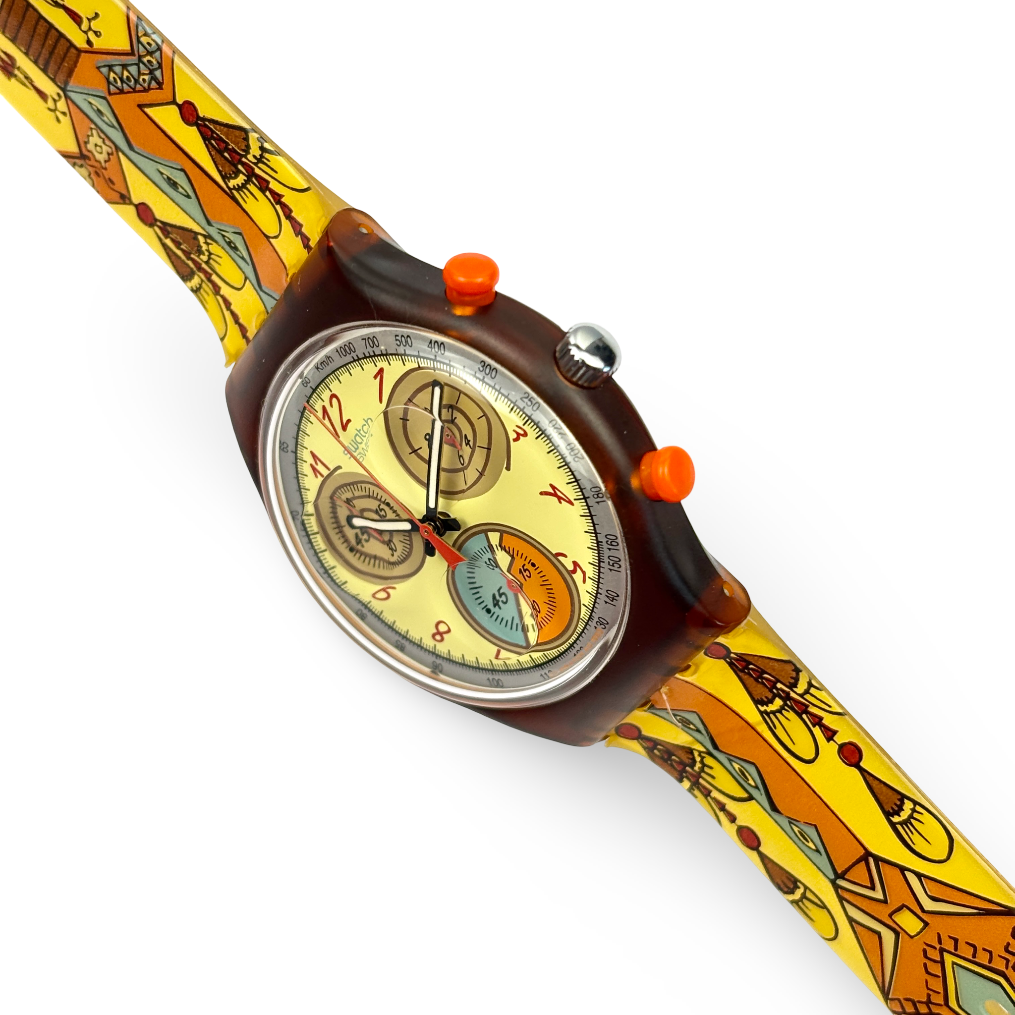 Swatch Chrono – DANCING FEATHERS | Ref: SCO100