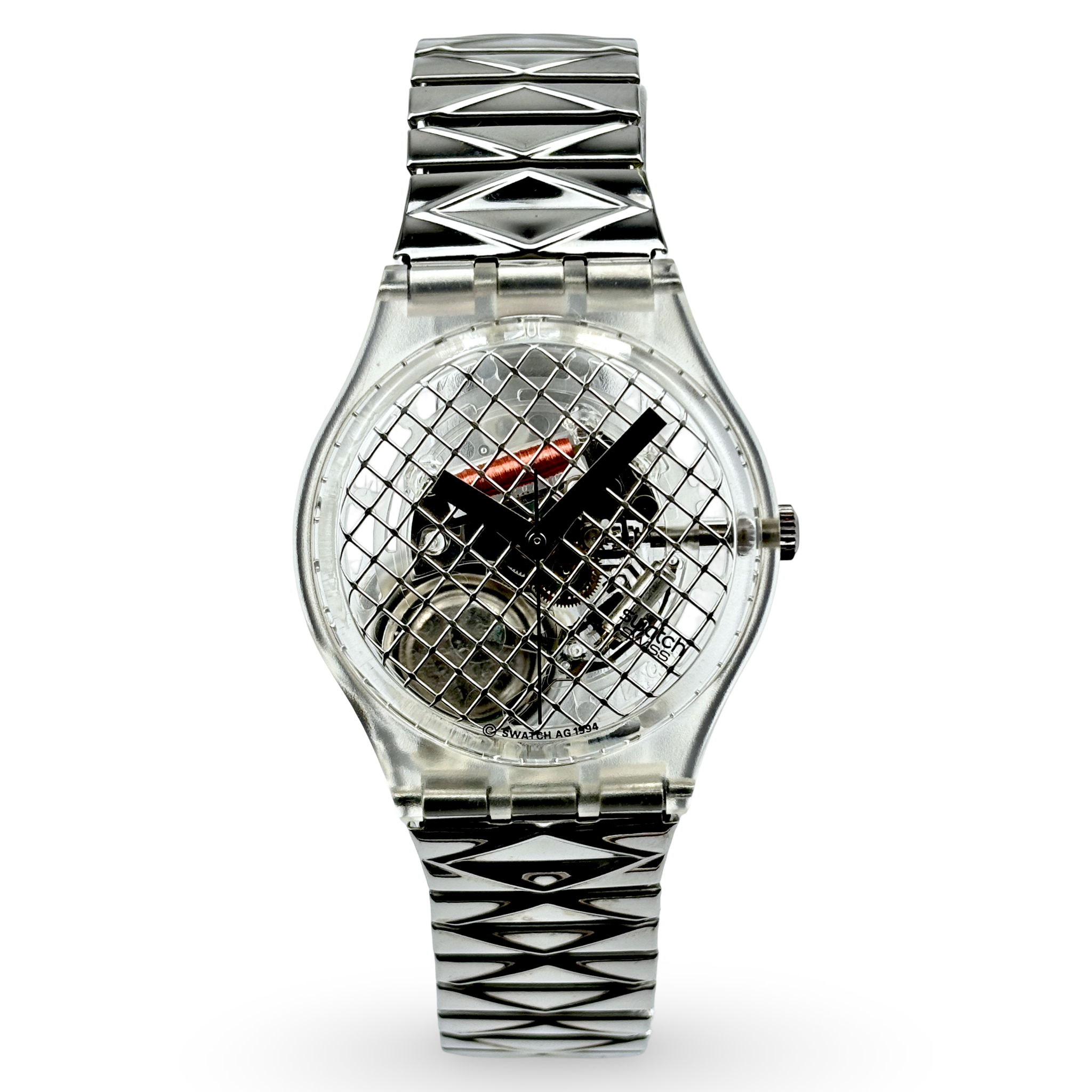 Swatch Gent – Silver Net | Ref: GK186 NOS