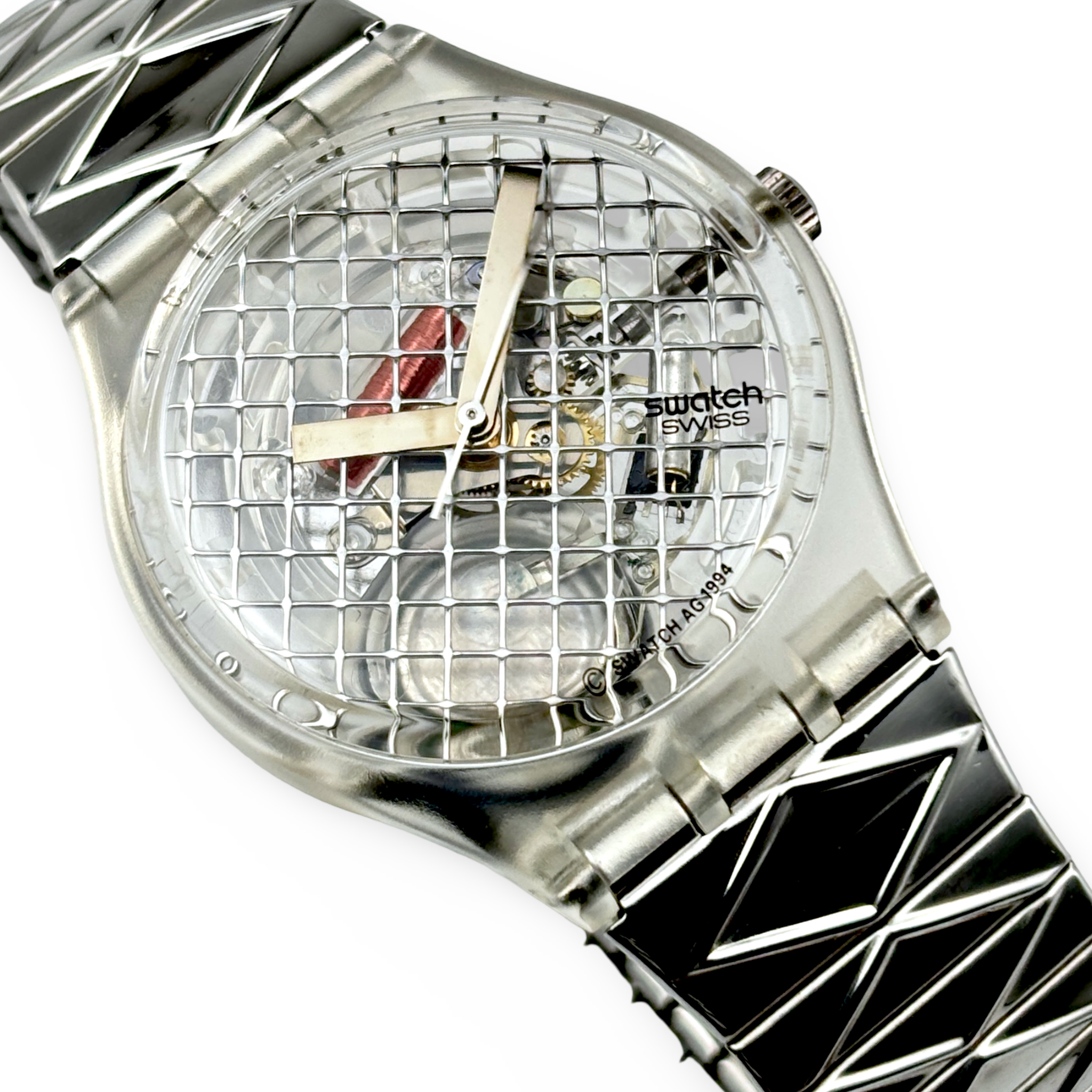 Swatch Gent – Silver Net | Ref: GK186 NOS