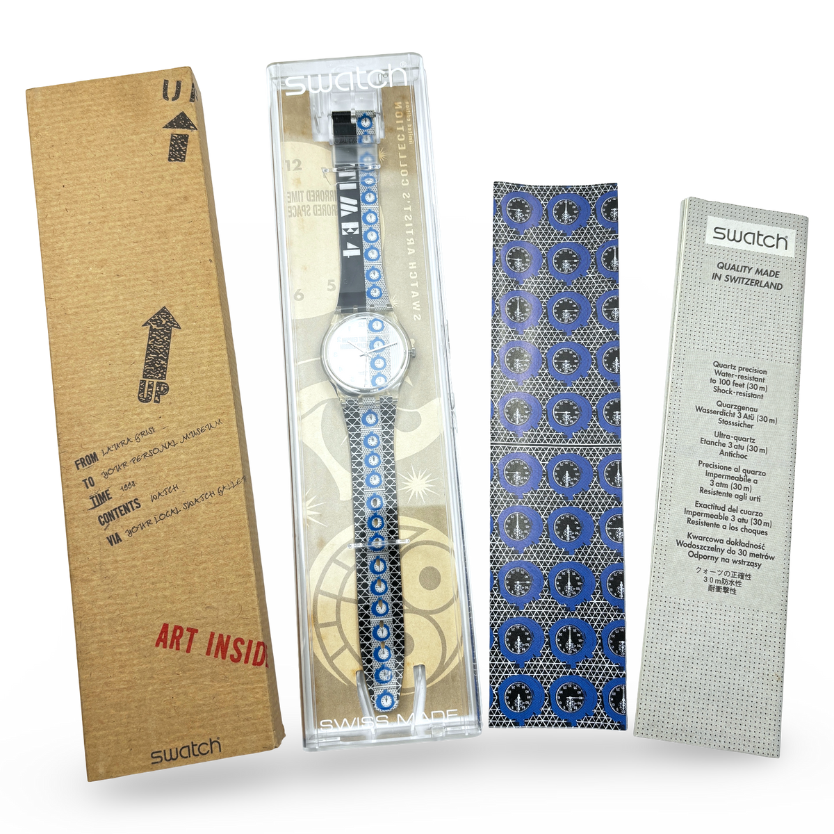 Swatch Gent – TIME 4 by Laura Grisi - 1998 | Ref: GK271 - NOS