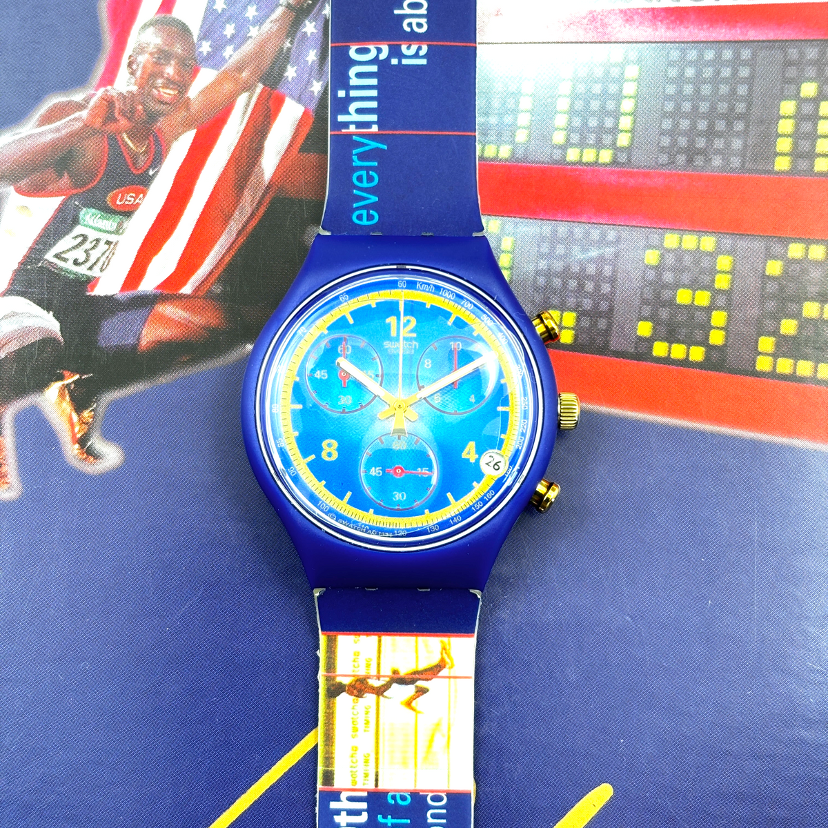 Swatch Chrono – Gold Medal - Michael Johnson Special 1997 | Ref: SCZ400 - NOS