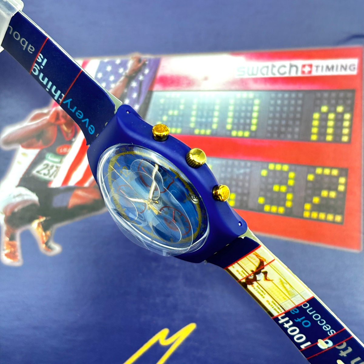 Swatch Chrono – Gold Medal - Michael Johnson Special 1997 | Ref: SCZ400 - NOS