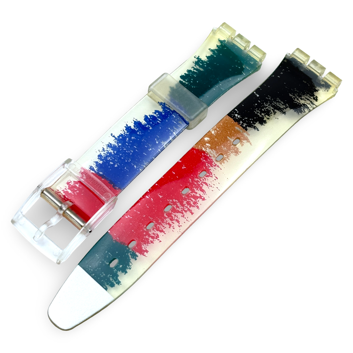 Swatch Armband - 17 mm - COLOR SCRIBBLER - Ref: AGK249 - NOS