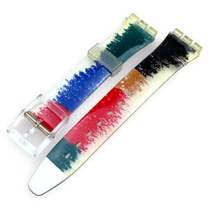 Swatch Armband - 17 mm - COLOR SCRIBBLER - Ref: AGK249 - NOS